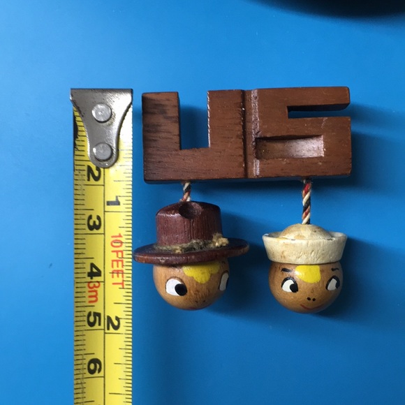 🖤Vtg NAVY SWEETHEART PIN BROOCH - Picture 9 of 10